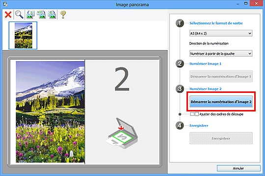 figure : fenêtre Image panorama